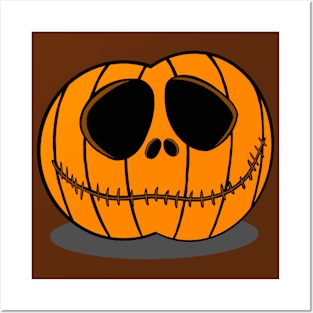 Jack Skellington Pumpkin Posters and Art